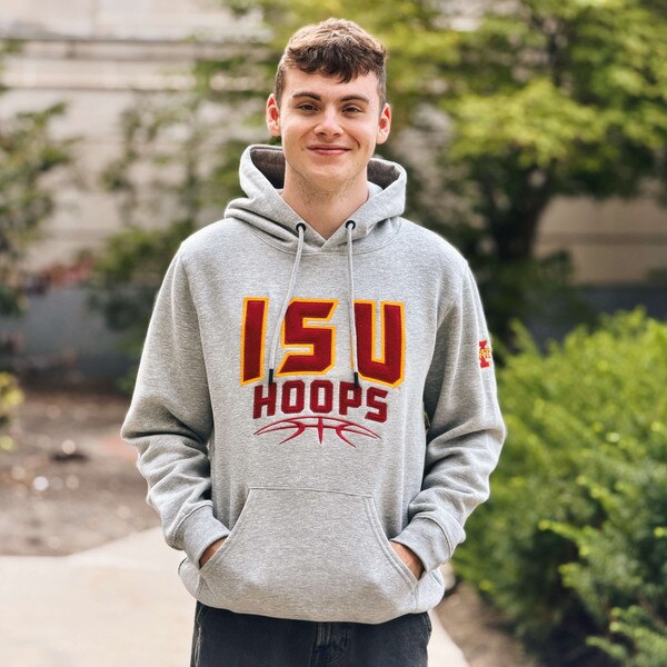 Artisans ISU Hoops Gray Basketball Hoodie